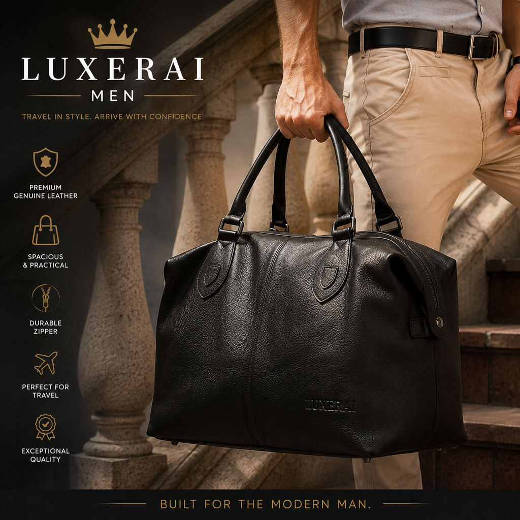 Fashion Genuine Leather Travel Bag Men's Luggage Bags Large Male Duffle Bag weekend Women Shoulder Bag Big Tote Handbag Black