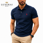 100% pure cotton high-end brand men's short sleeve polo shirt 2026 summer luxury fashion pony embroidery golf top casual T-shirt