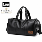 LEE High Quality Waterproof Leather Travel Duffel Bag Dry Wet Shoe Compartment Large Training Luggage Fitness Bag for Women Man