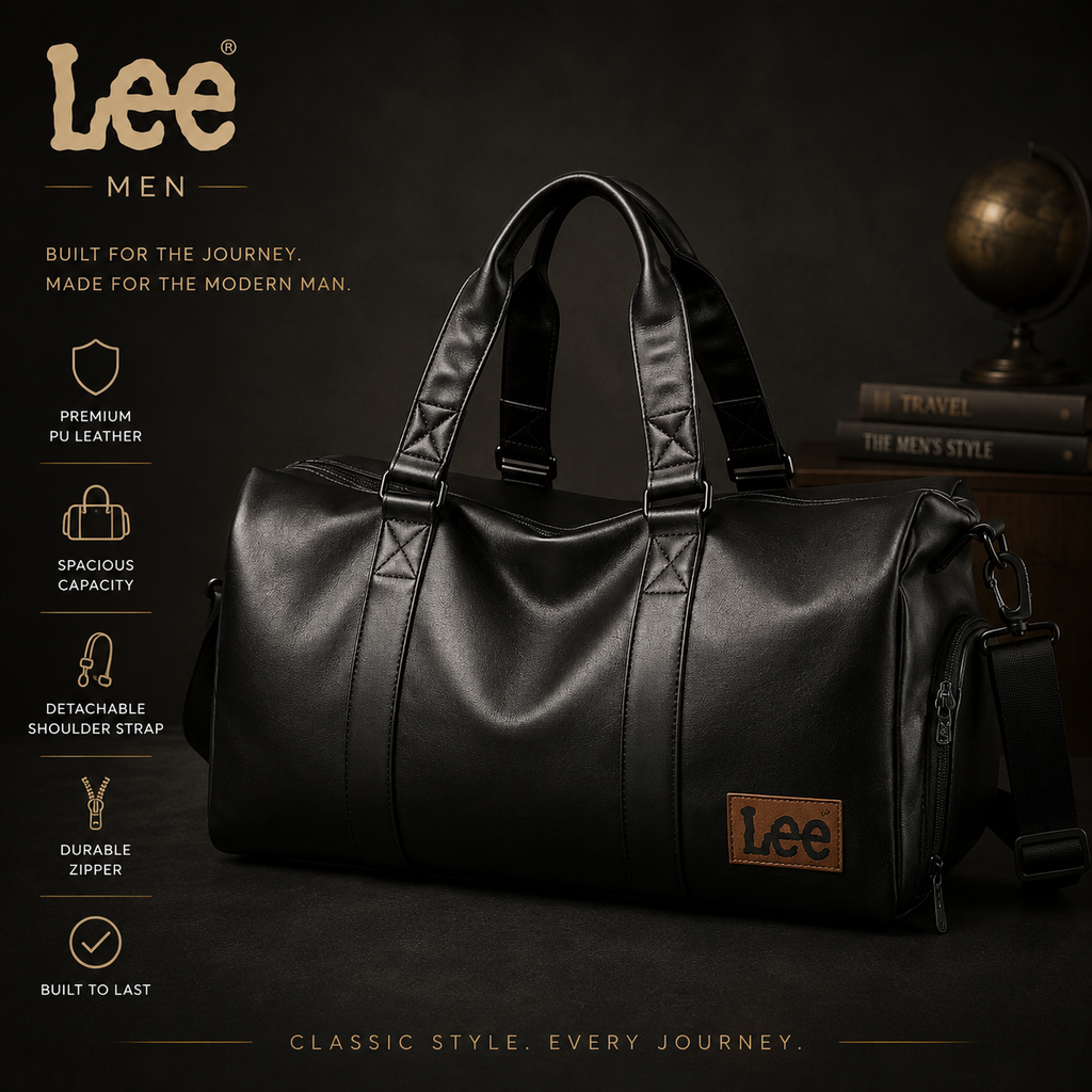 LEE High Quality Waterproof Leather Travel Duffel Bag Dry Wet Shoe Compartment Large Training Luggage Fitness Bag for Women Man