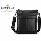 Men's Leather Messenger Bag Business Shoulder Bag Small Crossbody Bag Multi Function Messenger Bag Men's Travel Bag