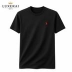 100% cotton high-end short sleeve T-shirt summer designer brand pony embroidery round neck top fashion casual golf men's wear