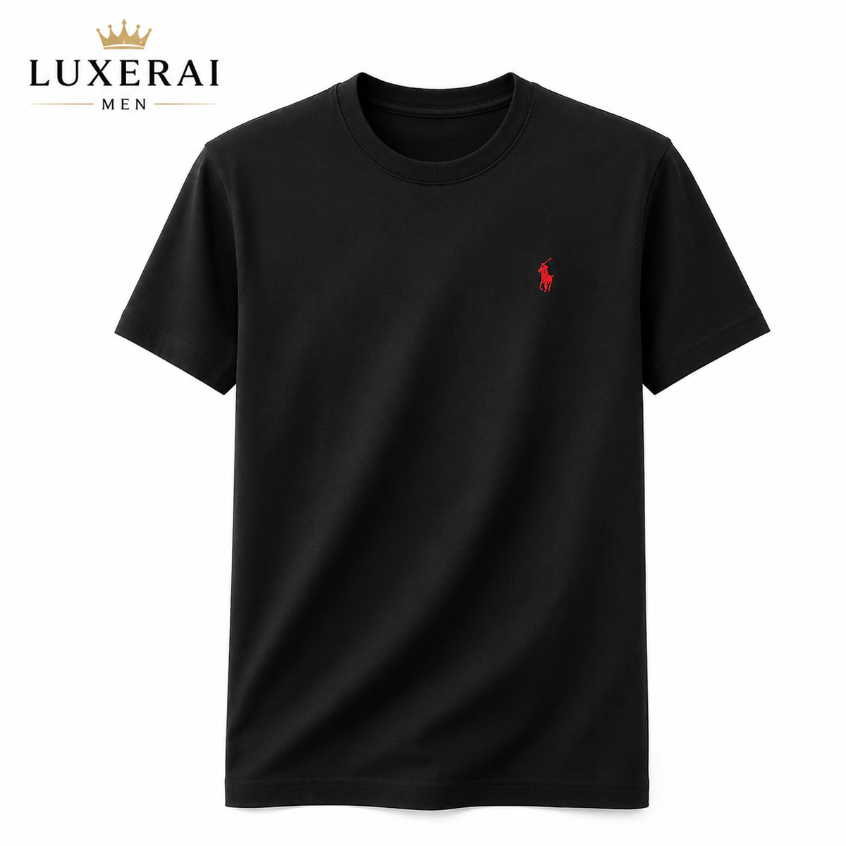100% cotton high-end short sleeve T-shirt summer designer brand pony embroidery round neck top fashion casual golf men's wear