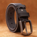 Top Cow Genuine Leather Belts for Men Luxury Designer High Quality Fashion Style Vintage Brown Cowboy Male Belt