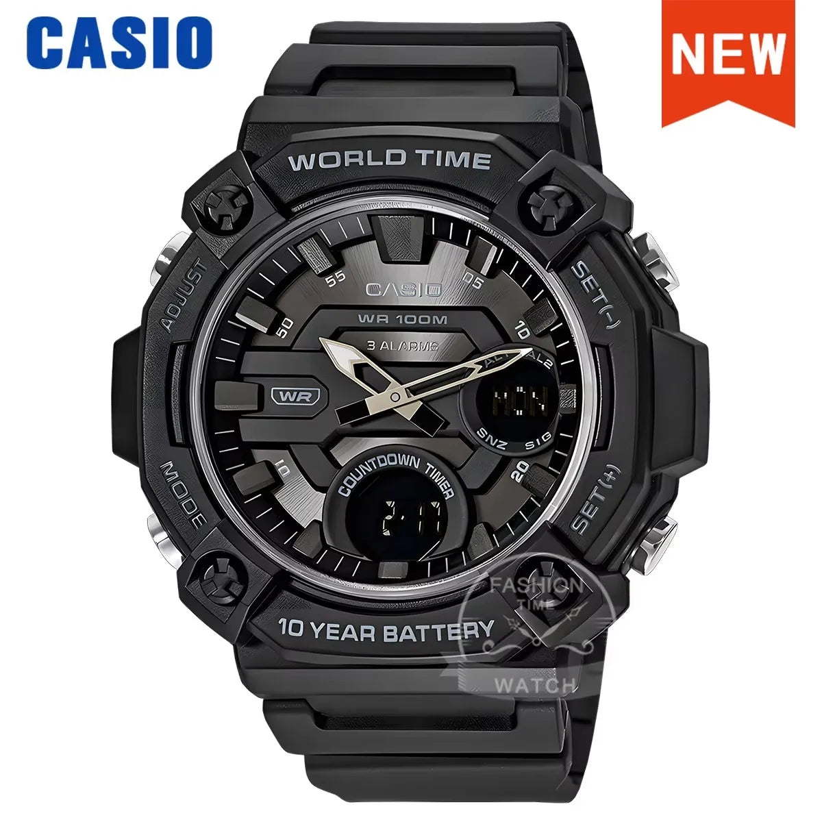 Casio Watch for Men Dual Display Multi-function Electronic Watch AEQ-120W Series
