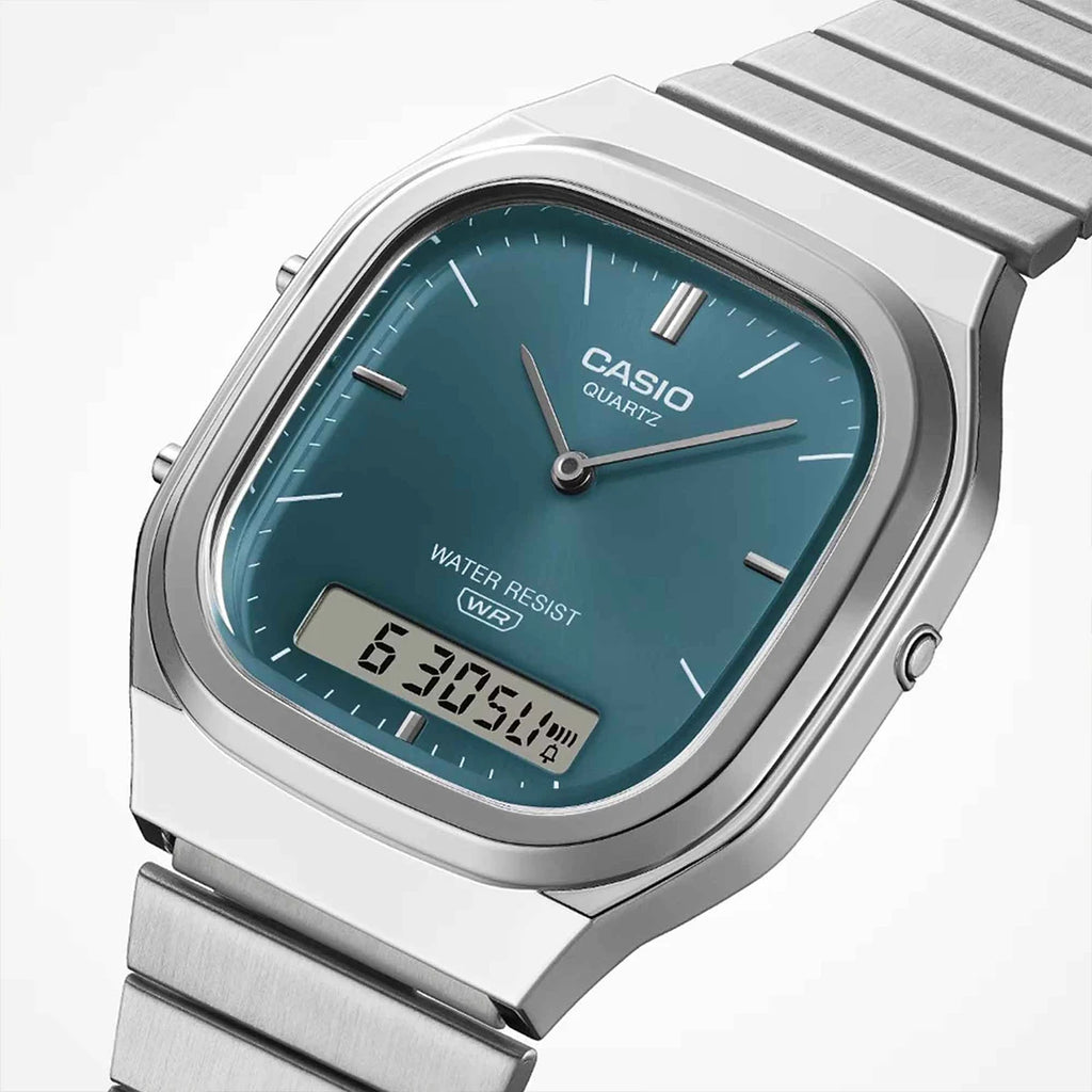 Casio Watch AQ-240E Series Unisex Retro Dual-Display Square Wrist Watch Relogio Masculino New for 2026