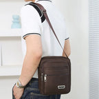 Men's Nylon Shoulder Bag Business Leisure Large Capacity Portable Handbag Multi Layer Waterproof Summer Male's Crossbody Bags