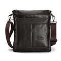 Men's Leather Messenger Bag Business Shoulder Bag Small Crossbody Bag Multi Function Messenger Bag Men's Travel Bag