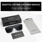 ZENOTTIC Fashion Polarized Sunglasses Shade for Women Men Lightweight TR90 Frame UV400 Protection Square Sun Glasses