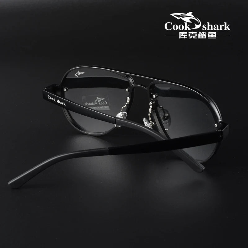 Cook's Color-Changing Sunglasses Polarized Sunglasses for Men's Driving Day and Night Dual-Purpose Driving Mirror Fishing Glasse