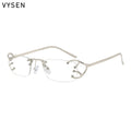 Y2K Punk Rimless Rectangle Sunglasses Men 2026 Luxury Brand Designer Vintage Small Metal Sun Glasses Rivet Shades UV400 Eyewear