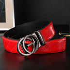 New Thin 34mm Business Men's Belt Formal Leather Male Belt High Quality Belt women Metal Automatic g Buckle Belt for women jeans