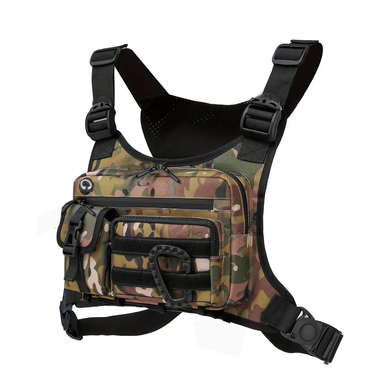 Tactical Outdoor Chest Bag Unisex Running Cycling EDC Vest Workouts Sports Chest Pack Rig for Men And Women