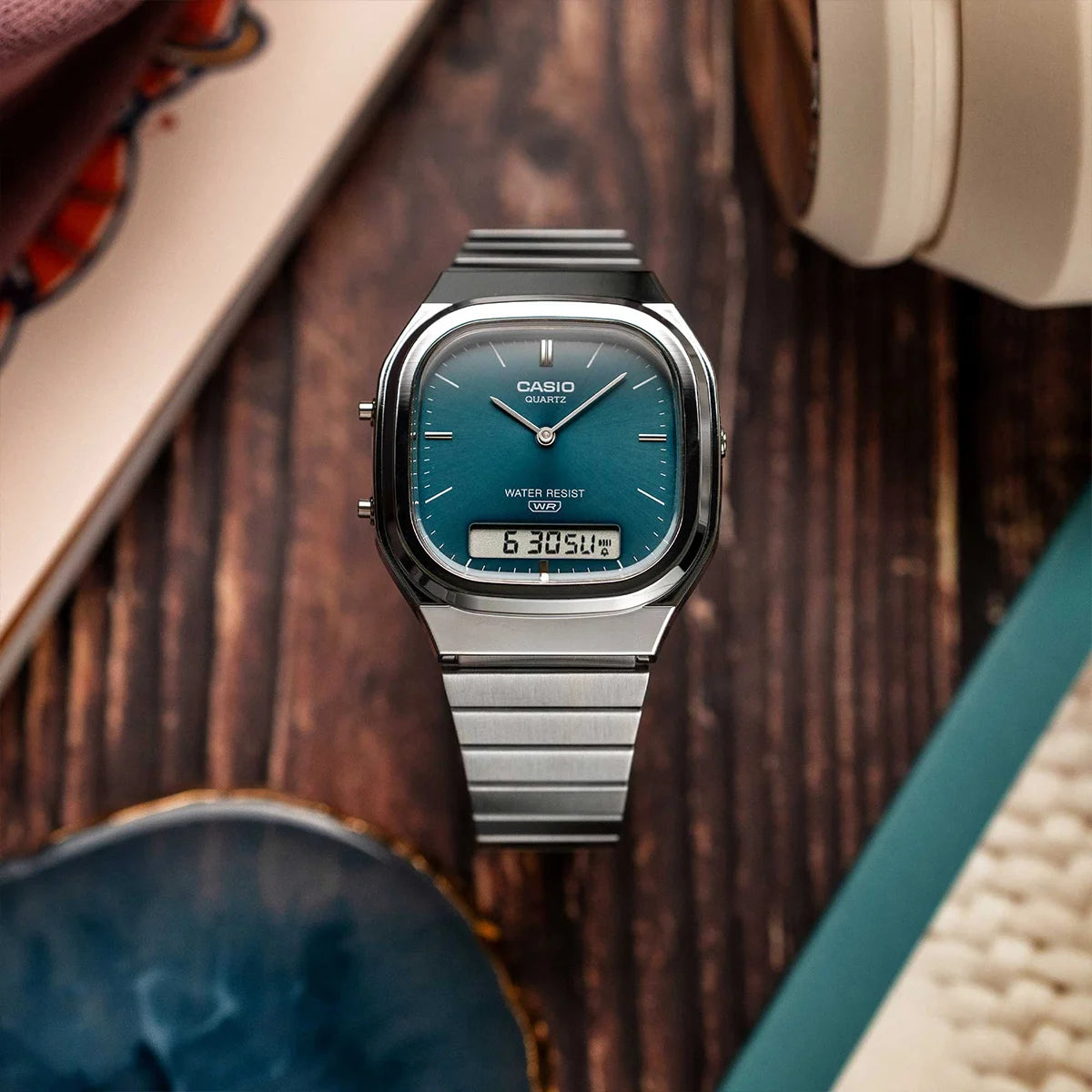 Casio Watch AQ-240E Series Unisex Retro Dual-Display Square Wrist Watch Relogio Masculino New for 2026