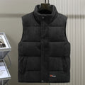 2024 New in Padded Vest Men Zipper Winter Thick Warm Corduroy Sleeveless Jacket Male Autumn Casual Waistcoat Golf Work Wear Coat